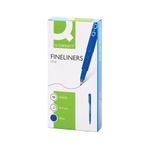 Q-Connect Fineline Pen 0.4Mm Blu P10