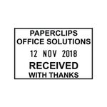 Q-Connect Custom Dte Slf-Inking Stmp