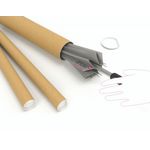 Postal Tube 450X76Mm Brn Kraft Pk12