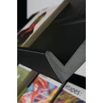 5 Shelf Mobile Lit Display Stand Blk