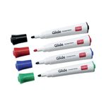 Nobo Glide Drymarker Assorted Pk4