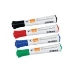 Nobo Glide Drymarker Assorted Pk4