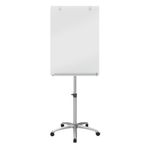 Nobo Glass Mobile Easel Brill White