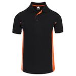 Silverswift Polo Shirt Blk/Org Xl