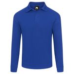 Weaver Long Sleeved Polo Ro Blue 3Xl