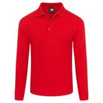 Weaver Long Sleeved Polo Red Xs
