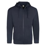 Macaw Zipped Hoodie Unisex Navy 3Xl