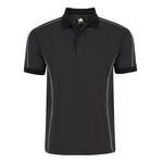 Crane Polo Shirt Charcoal/Black S