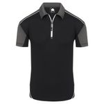 Fireback Wicking Polo Blk/Grh Xl