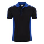 Avocet Polo Shirt Black/Ro Blue 5Xl