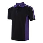 Avocet Polo Shirt Unisex Black/Pur L