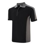 Avocet Polo Shirt Unisex Black/Grh M