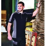 Avocet Polo Shirt Unisex Black/Pur M