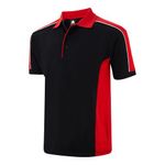 Avocet Polo Shirt Black/Red Xs