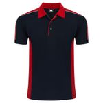 Avocet Polo Shirt Black/Red Xs