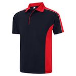 Avocet Wicking Polo Navy/Red 2Xl