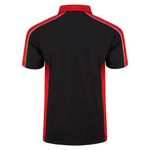 Avocet Wicking Polo Blk/Red Xl