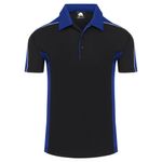 Avocet Wicking Polo Blk/Ro Blu Xl
