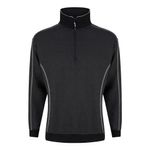 Crane Qtrzip Sweatshirt Char/Blk Xl