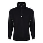Crane Qtrzip Sweatshirt Blk Xs