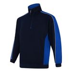 Avocet Sweatshirt Zip Blk/Purple 3Xl