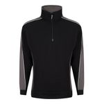 Avocet Sweatshirt Zip Blk/Grh 4Xl