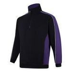 Avocet Sweatshirt Zip Blk/Grh 4Xl