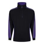 Avocet Sweatshirt Zip Blk/Purple 4Xl