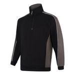 Avocet Sweatshirt Zip Blk/Grh L