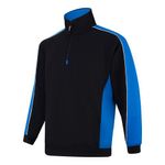 Avocet Sweatshirt Zip Blk/Reflex L