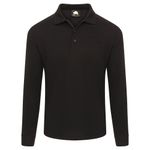 Weaver Long Sleeved Polo Black S