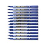 Perm Marker Super Fine Blue Pk12