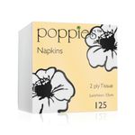2Ply Lunch Napkin 4F Wht 33Cm Pk125