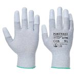 Asta Pu Ftip Glove 1Pr Grey L Pk12