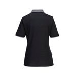 Pw2 Womens Polo S/S Blk/Zoom Grey M