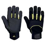 Mechanics A-V Glove 1Pr Black 2Xl