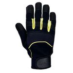 Mechanics A-V Glove 1Pr Black 2Xl