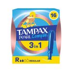 Tampax Compak Prl Tampon Reg X16 Pk8