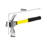 Fibreglass Shaft Claw Hammer 16Oz P6