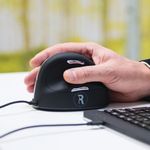 R-Go He Vertical Wired Mouse Lg Rh