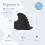 R-Go He Vertical Wired Mouse Lg Rh