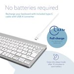 R-Go Compact Break Keyboard Wls Wht