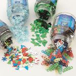 Christmas Sequins Shaker Ast 50G Pk4