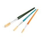 Hog Hair Rnd Short Paint Brush Pk30