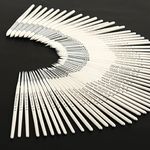 White Round Paint Brush Wht Hdl Pk60
