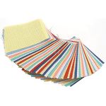 Binca Textile Squares Assorted Pk50