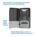 Tork Peakserve Auto Hnd Twl Disp Blk