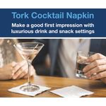 Tork Cocktail Napkins 2Ply Wht Pk200