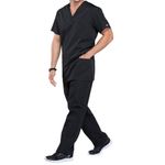 Prof V-Neck Scrub Top Black L
