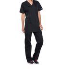 Prof V-Neck Scrub Top Black L